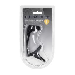 Levelz by shots Tri O Siliconen Schacht Cock- en Ballenring - Zwart (8714273063724)