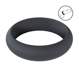 Levelz by shots Wide O Silicone Cockring - S - 30mm - Zwart (8714273061959)