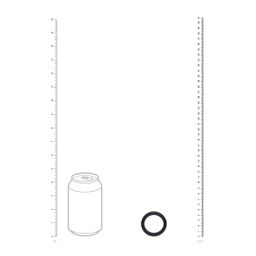 Levelz by shots Wide O Silicone Cockring - M - 35mm - Zwart (8714273061973)