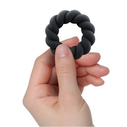 Rocks-off Twist - Non-Vibrating Cockring - Zwart (811041015508)