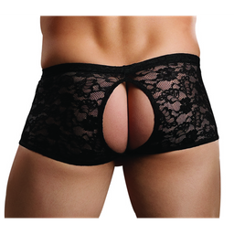 Male power Crotchless Panty - L/XL - Zwart (845830054454)