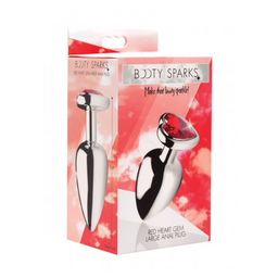 Xr brands Rode Hart Gem - Butt Plug - Groot (848518029904)