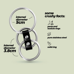 Crushious Saruman - Metalen Cockring Set - Zilver (7403254158849)