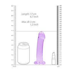 Realrock by shots Niet-realistische dildo met zuignap - 7 / 17 cm (7423522580592)