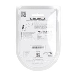 Levelz by shots Tri O Ergo Siliconen Cockring - Zwart (8714273063540)