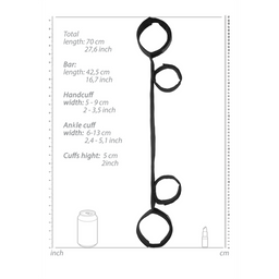 Ouch! by shots Spreader Bar met Hand- en Enkelboeien (8714273531971)