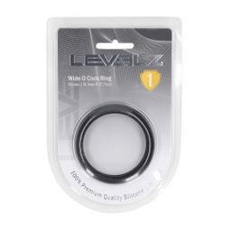 Levelz by shots Wide O Silicone Cockring - XL - 50mm - Zwart (8714273062062)