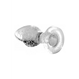 Xr brands Glow-In-The-Dark - Glazen Buttplug - Klein (848518039552)