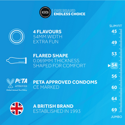 EXS Mixed Flavored - Condoms - 12 Stuks (5027701000424)