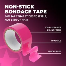 Ouch! by shots PVC Antikleef Tape - 20 m - Roze (8714273028402)