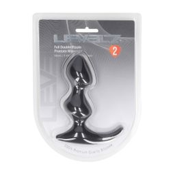 Levelz by shots Volledige Dubbele Golf Siliconen Prostaat Massager - Zwart (8714273066398)