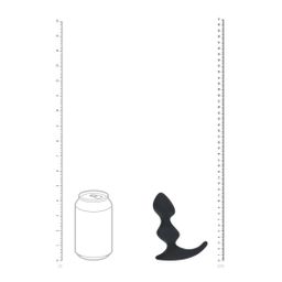 Levelz by shots Volledige Dubbele Golf Siliconen Prostaat Massager - Zwart (8714273066398)