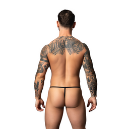 Male power Wetlook G-String - One Size - Zwart (845830095204)