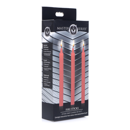 Xr brands Vuur Sticks - Fetish Drip Candles - 3 Stuks (848518036469)
