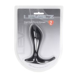 Levelz by shots Enkele Golf Siliconen Prostaat Massager - Zwart (8714273066282)