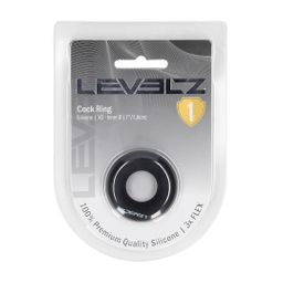 Levelz by shots Massieve Siliconen Cockring - XS - Zwart (8714273061812)