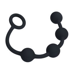 Levelz by shots Ronde Siliconen Anale Ballen - S - 20mm - Zwart (8714273066817)