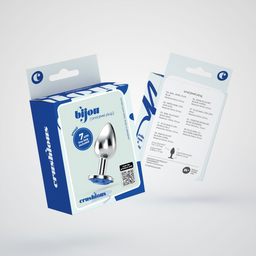 Crushious Bijou - Anale Sieraad Plug - Klein - Blauw (799632355281)