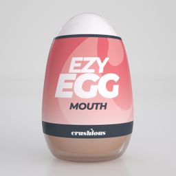 Crushious Ezy Egg - Masturbator Ei - Mond - Rood (7403254162037)