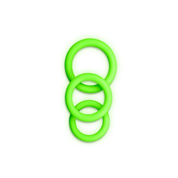 Ouch! by shots Cockring Set - Glow in the Dark - 3 Stuks (7423522639627)