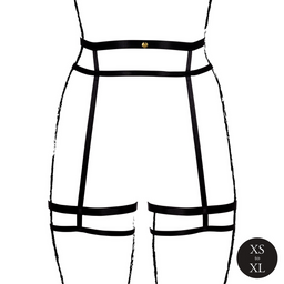 Le désir by shots Jarretelgordel met dubbele bandjes en verstelbare bandjes - Zwart (8714273043665)