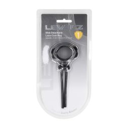 Levelz by shots Afneembare Brede Verstelbare Siliconen Lasso Cockring - 5mm - Zwart (8714273063991)