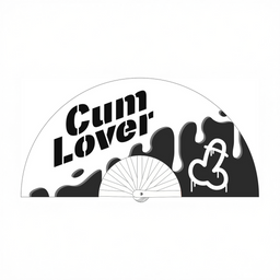 M proud Cum Lover - Ventilator - 64 cm - Wit/Zwart (3662811909315)