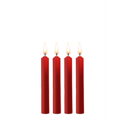 Ouch! by shots Plagerige Wax Kaarsen - 4 Stuks - Rood (8714273544971)