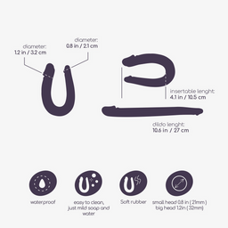 Crushious Dubbele Probleem - Dubbele Dildo - 10,6 / 27 cm - Roze (799632355076)