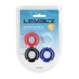 Levelz by shots Cockring Set van 4 - Multicolor (8714273061805)