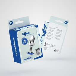 Crushious Bijou - Anale Sieraad Plug - Medium - Blauw (799632355298)