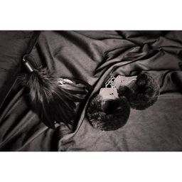 Ouch! by shots Bont Metalen Handboeien - Zwart (8714273047878)