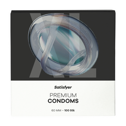 Satisfyer Condooms - Maat XL - 60mm - 100 Stuks (4061504082691)