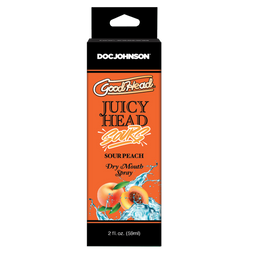Doc johnson Juicy Head - Dry Mouth Spray - Sour Peach - 2 fl oz / 60 ml (782421088606)