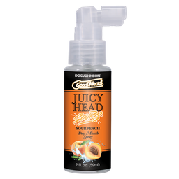 Doc johnson Juicy Head - Dry Mouth Spray - Sour Peach - 2 fl oz / 60 ml (782421088606)