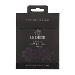 Le désir by shots Tepelbedekkingset - Kruis Ster Hart - Zwart (8714273028068)