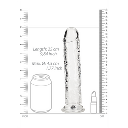 Realrock by shots Rechtdoorn Dildo met Zuignap - 9'' / 23 (8714273522818)