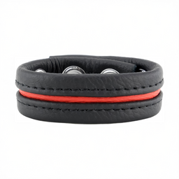 Red leather Verstelbare Leren Cockring - Rood (3662811230662)