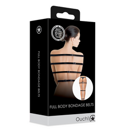 Ouch! by shots Volledige Lichaams Bondage Riemen - Zwart (8714273048073)