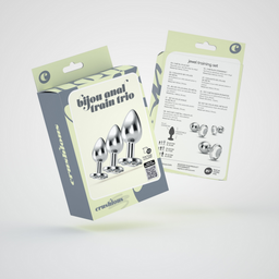 Crushious Bijou - Anal Train Trio - 3 Jewel Plugs - Doorzichtig (799632355496)