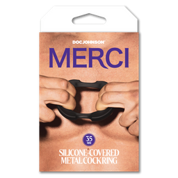 Doc johnson De Paradox - Silicone/Metal Cock Ring - 35mm - Zwart (782421089771)