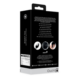 Ouch! by shots Konijnenstaart met metalen buttplug (8714273047823)