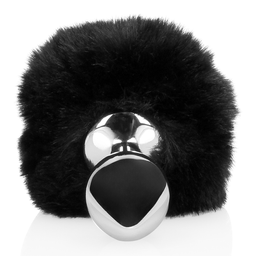 Ouch! by shots Konijnenstaart met metalen buttplug (8714273047823)