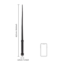 Ouch! by shots Silicone Staartzweep - Zwart (8714273048271)