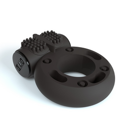 Crushious Booster - Cockring met Vibrerende Bullet - Zwart (799632355427)