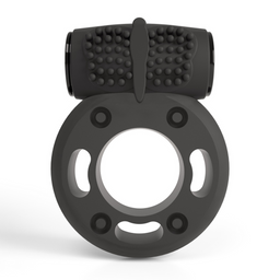 Crushious Booster - Cockring met Vibrerende Bullet - Zwart (799632355427)