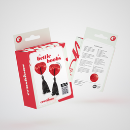 Crushious Bettie Boobs - Tepelhangertjes - Rood/Zwart (7403254150287)