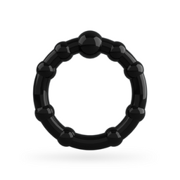 Crushious Triple Bead - Cockring Set - Zwart (799632354734)