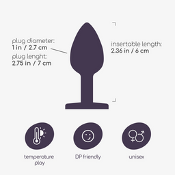 Crushious Bijou - Anale Sieraad Plug - Klein - Zwart (799632355229)