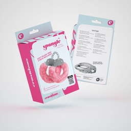 Crushious Spangle - Metalen Handboeien met Pluche - Roze (7403254159907)